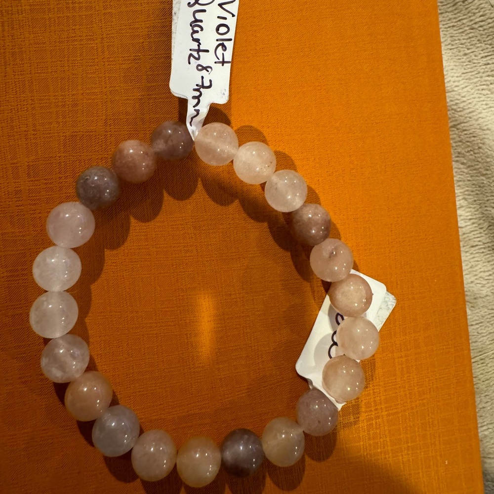 Violet Quartz 8mm Bracelet
